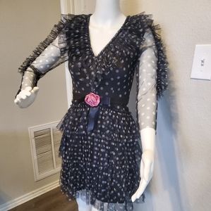 Boutique Polka Dot Toule Dress